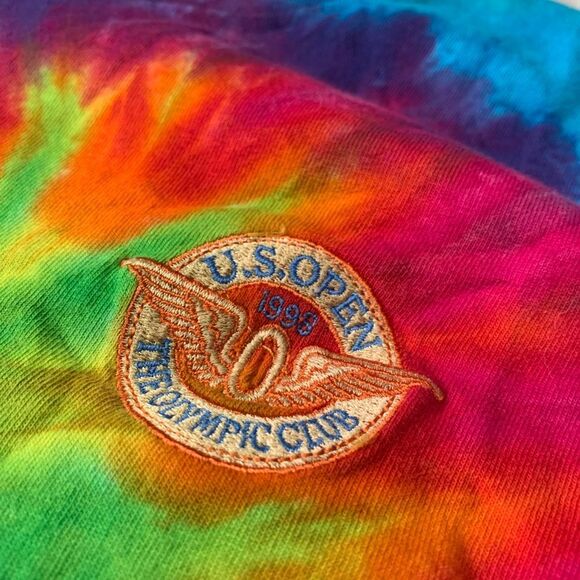 VTG  1998 US Open Olympic Games‎ Club Tie Dye T Shirt Small Destination Design - Picture 2 of 7